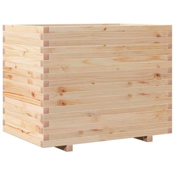 Jardinière / blomsterkasse - EKSKLUSIV HUS - 90x60x72 cm - Massivt fyrretræ - Rektangulær - Brun Ej specificerat
