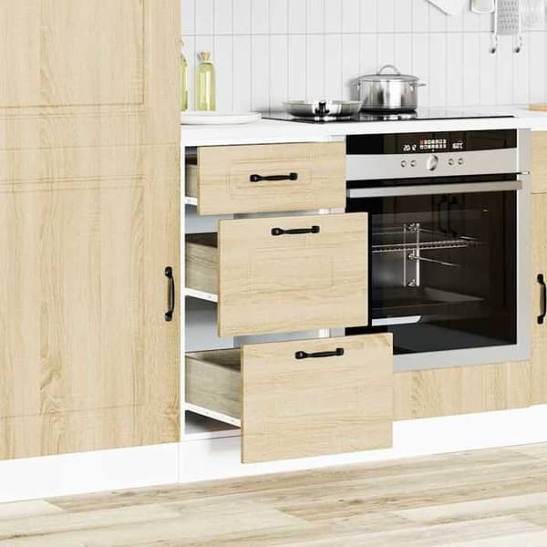 Maison Exclusive - Köksskåp Kalmar ek sonoma ingenjörsträ