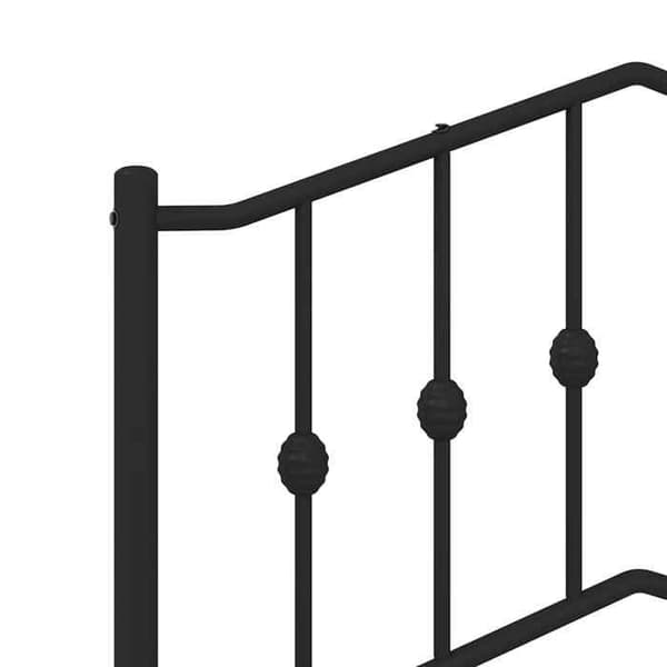 Maison Exclusive - Erstatnings hovedgærde i sort metal 150 cm