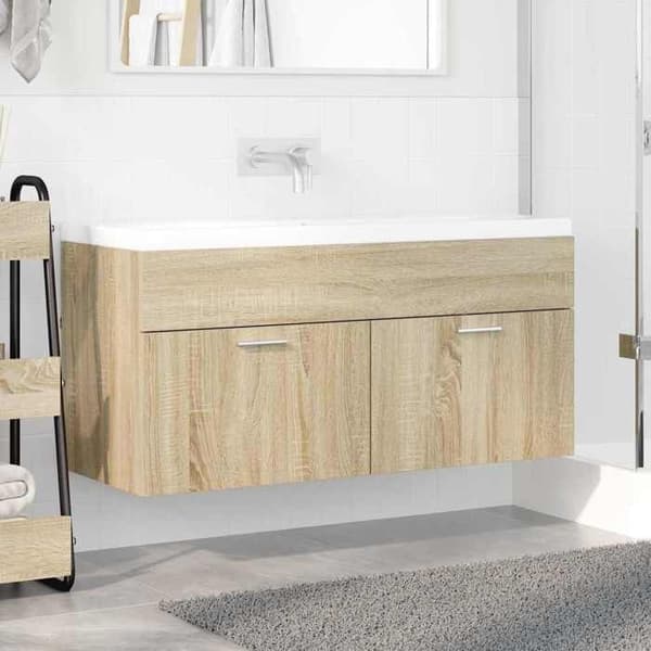 Maison Exclusive - Vaskeskab Eg Sonoma Ingeniørtræ