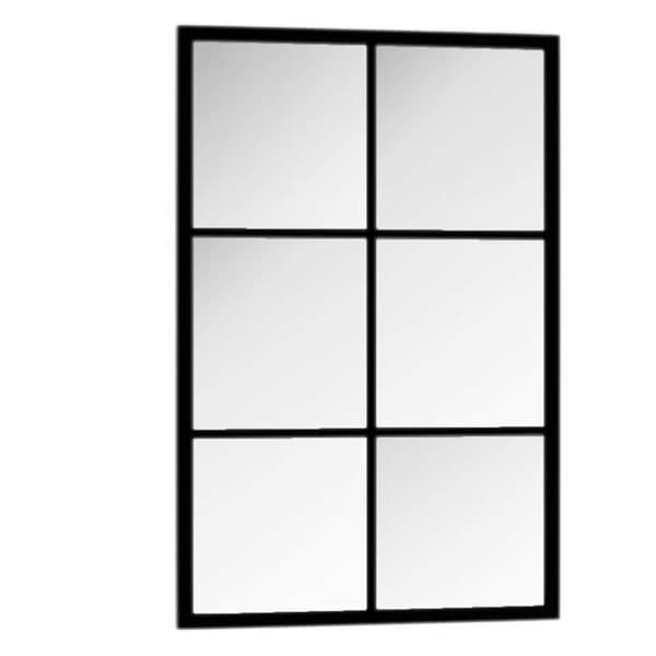 Maison Exclusive - Sort vægspejl 60x40 cm metal Svart