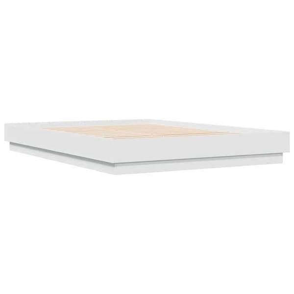 Maison Exclusive - Sängram utan madrass vit 120x200 cm