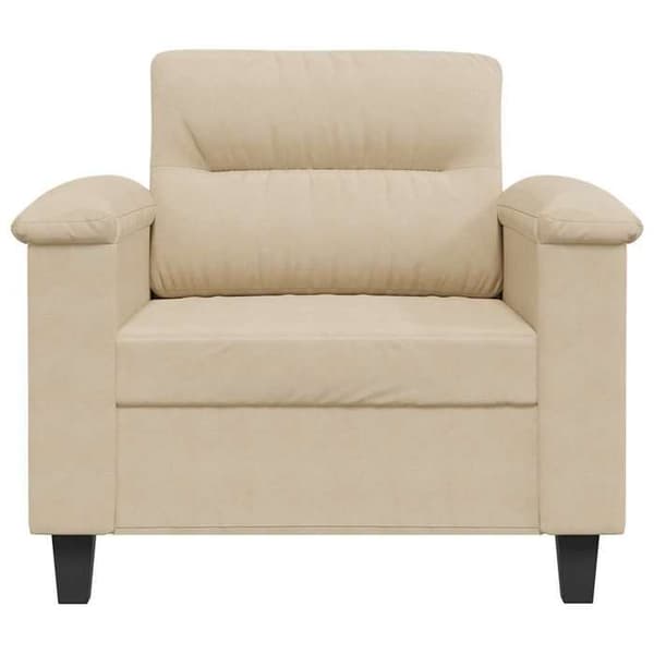 Maison Exclusive - Creme sofa stol 60 cm mikrofiber stof