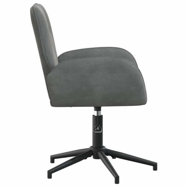 Maison Exclusive - Snurrbara kontorsstolar 4 st 54 x 55 x 90 cm Mörkgrå