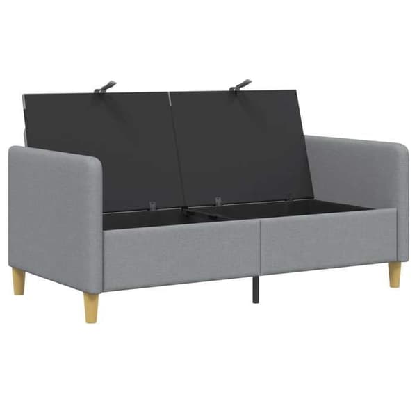 Maison Exclusive - Sofa med opbevaring Lys grå 152 x 78 x 87 cm Polyester