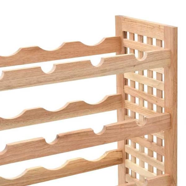 Maison Exclusive - Flaskställ för 25 flaskor Valnöt 63x25x73cm Valnötsträ (valnötsfärg)