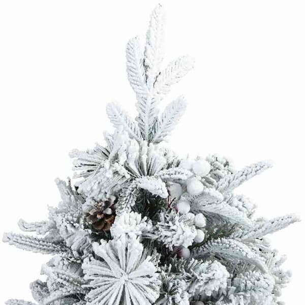Maison Exclusive - Kunstig Juletræ med Ledninger Hvid 150 cm Vit