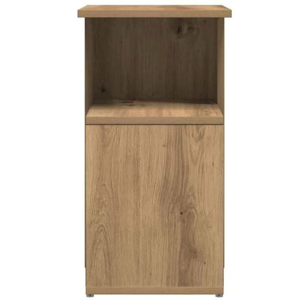 Maison Exclusive - Sidebord i håndlavet egetræ 36x30x56 cm i ingeniørtræ Ek