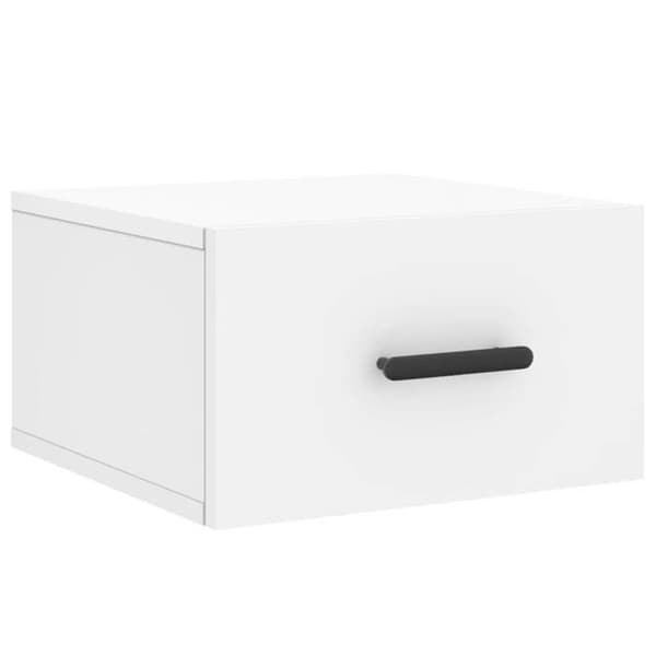 Maison Exclusive - Väggmonterad sängbord vit 35x35x20 cm Vit