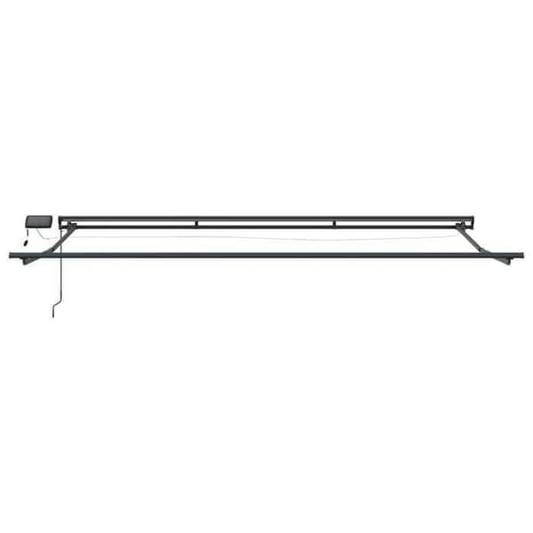 Maison Exclusive - Manuell rullgardinsram med LED-lampor