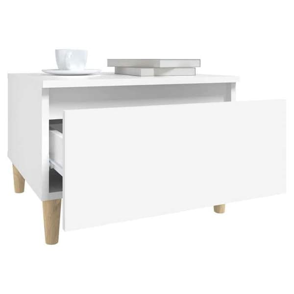 Maison Exclusive - Sido bord 2 st Vit 50x46x35 cm Ingenjörsträ