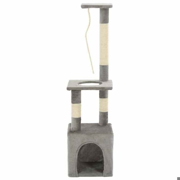 Maison Exclusive - Kattträd med sisal klöstrumpor 109 cm Grå Grå