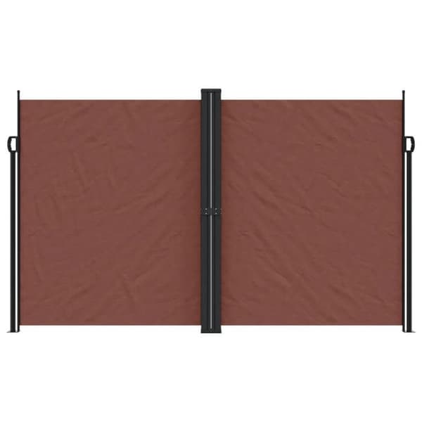Maison Exclusive - Retractable sidokappa Brun 200x1200 cm