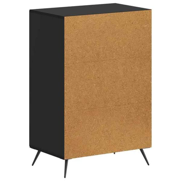 Maison Exclusive - Skoskab BREDA 59,5 x 39,5 x 90 cm Sort