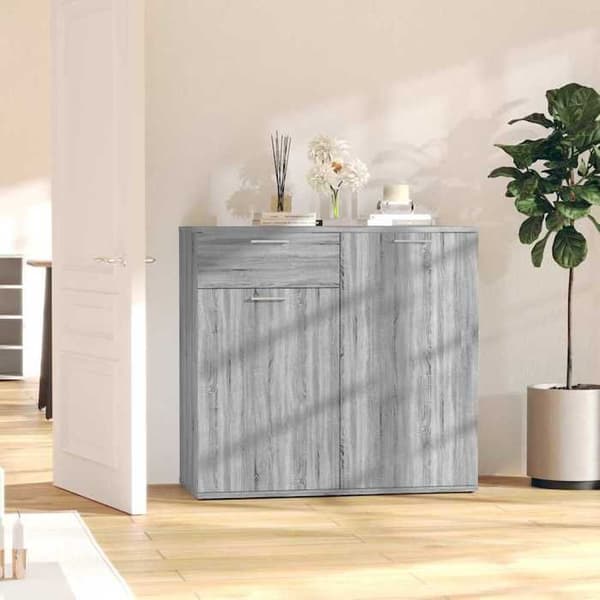 Maison Exclusive - Sonoma harmaa buffet 80x36x75 cm insinööripuuta Grå