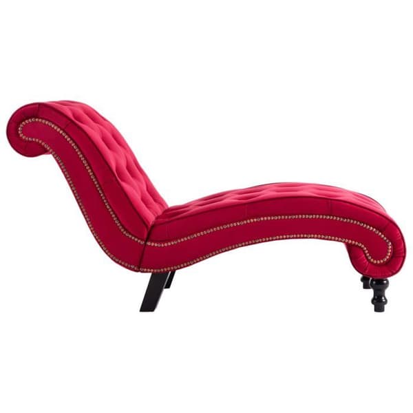 Maison Exclusive - Rød Velour Chaiselong Röd
