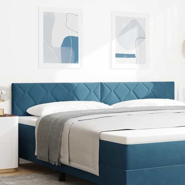Maison Exclusive - Hovedgærde Mørkeblå 200 cm Velour