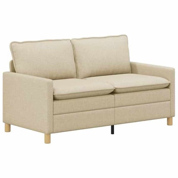 Maison Exclusive - Soffa Creme 156 x 81 x 87,5 cm Tyg