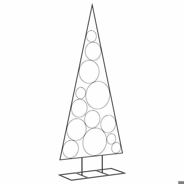 Maison Exclusive - Metal juletræ til dekoration sort 150 cm