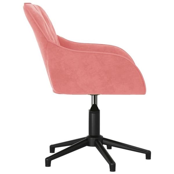 Maison Exclusive - Spisebordsstole med drejefunktion sæt af 2 Rosa Velour