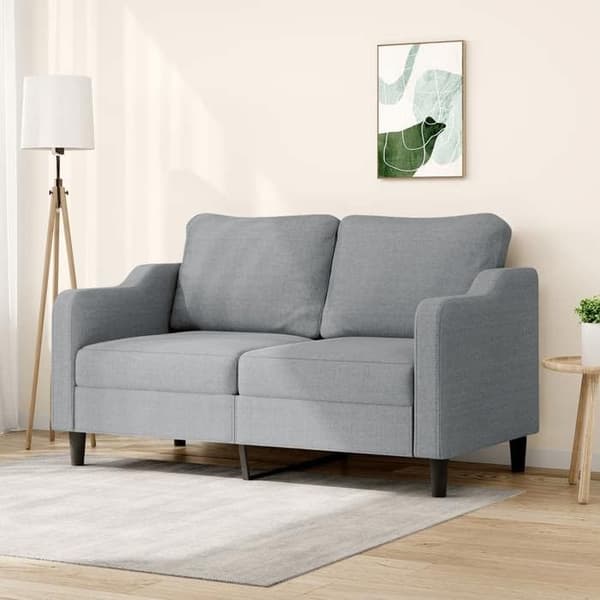Maison Exclusive - 2-personers sofa i lys grå 140 cm stof