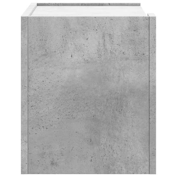 Väggmonterad sängbord - EXKLUSIV HEM - 45x30x35 cm - Betonggrå - 1 låda - Väggmontering betong grå