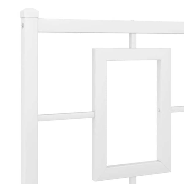 Hovedgærde - EKSKLUSIV HUS - Klassisk - Hvid metal - 180 cm - Robust konstruktion Vit
