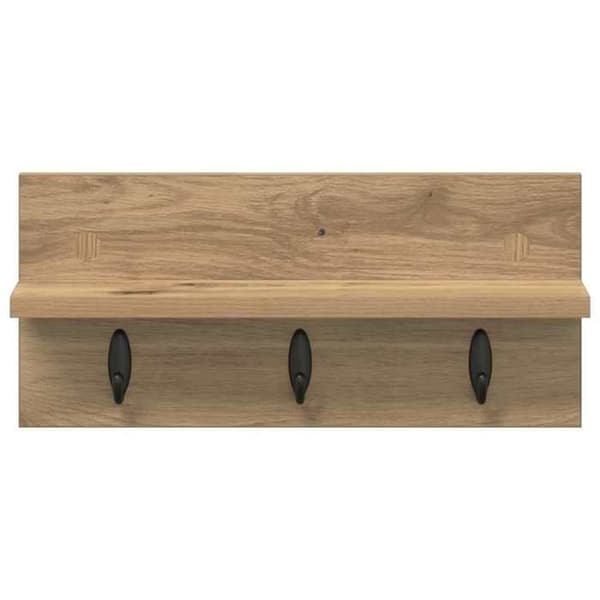 Maison Exclusive - Väggmonterad klädhängare Väggmontering Ek hantverk Ek