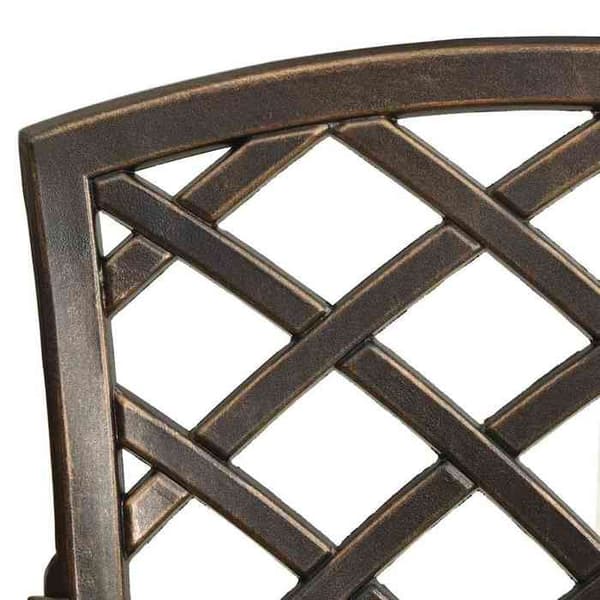 Maison Exclusive - Bistro sæt 3 stk Aluminium støbt Bronze Brons