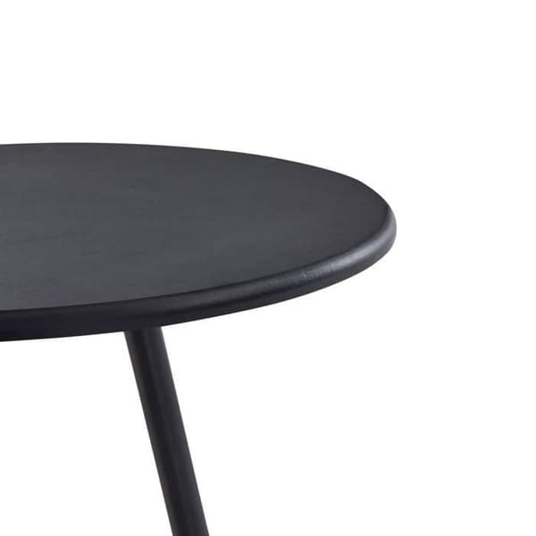 Barbord - Eksklusivt Hus - Sort - Ø 60 cm - Stålben