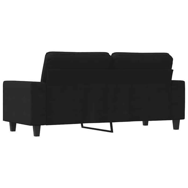 Maison Exclusive - Soffa 2-sits Svart 140 cm Tyg Svart