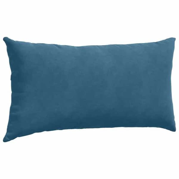 Soffkuddar - EXKLUSIVT HEM - 80 x 40 cm - Blå - Kordflor - Set om 2 Blå