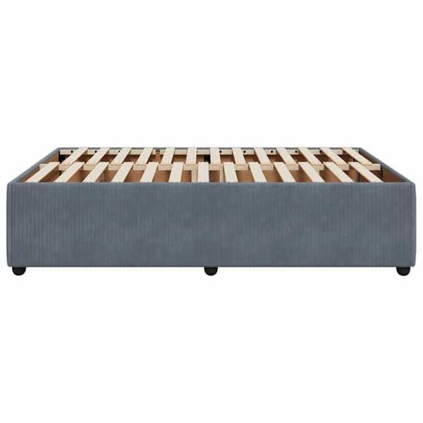 Maison Exclusive - Tumma harmaa sänkykehys ilman patjaa 160x200 cm sametti Mörkgrå