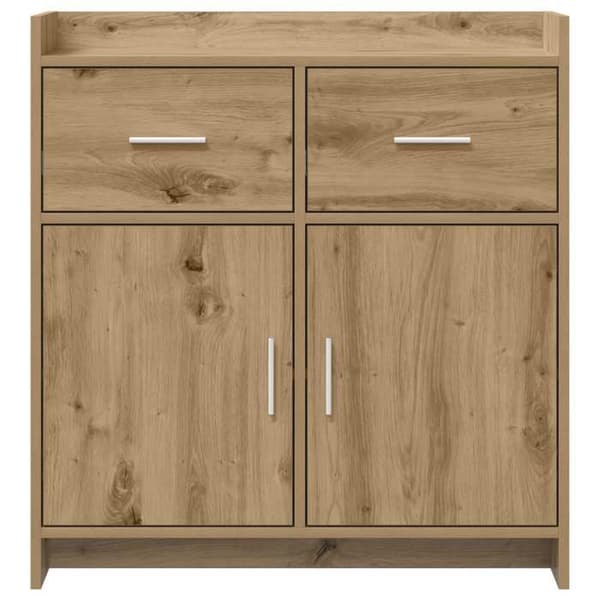 Maison Exclusive - Buffé Ek hantverk 75 x 36 x 80 cm Ingenjörsträ