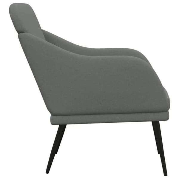 Maison Exclusive - Tummanharmaa nojatuoli 63x76x80 cm Kangas