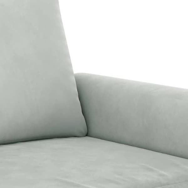 Maison Exclusive - Sæt af 2 sofaer med lysegrå velourpuder
