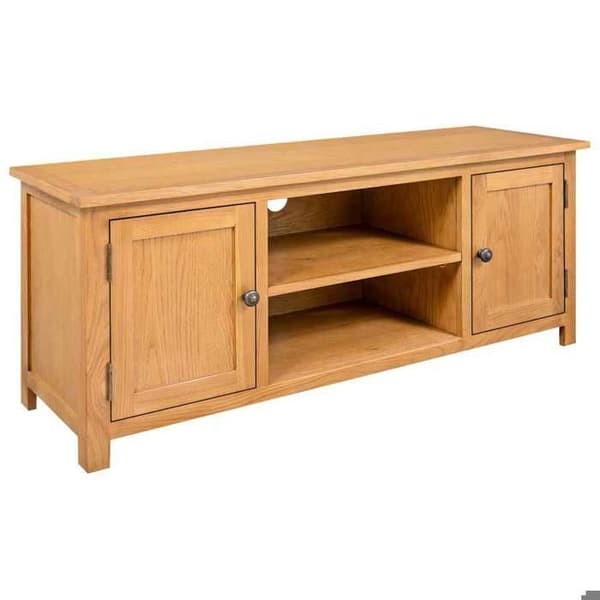 Maison Exclusive - TV-møbel 110x35x44 cm i massiv egetræ