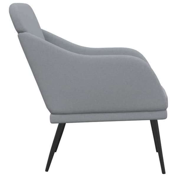 Maison Exclusive - Ljusgrå Fåtölj 63x76x80 cm Tyg