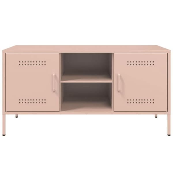 Maison Exclusive - TV-møbel rosa 100,5x39x50,5 cm stål