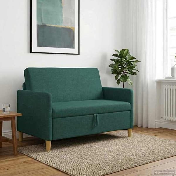 Maison Exclusive - Sofa med opbevaring Mørkegrøn 122 x 78 x 87 cm Polyester