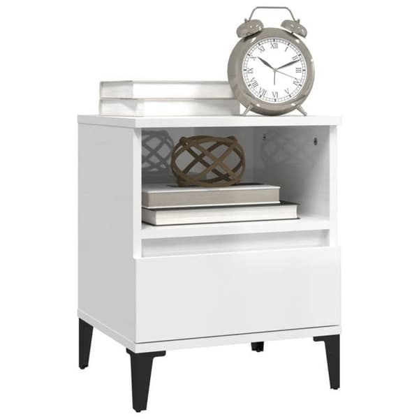 Maison Exclusive - Sängbord 2 st Vit blank 40x35x50 cm