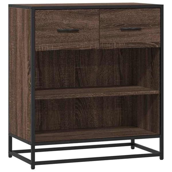 Maison Exclusive - Buffé ek brun 68x35x76 cm ingenjörsträ