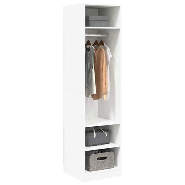 Maison Exclusive - Garderob Vit 50x50x200 cm Ingenjörsträ