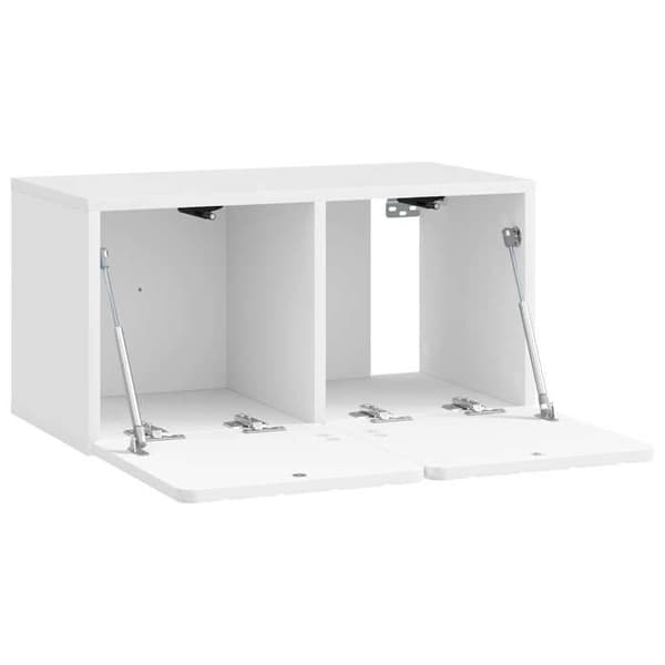 Maison Exclusive - Väggmonterad TV-möbel 59,5 x 31 x 30 cm Vit blank Vit