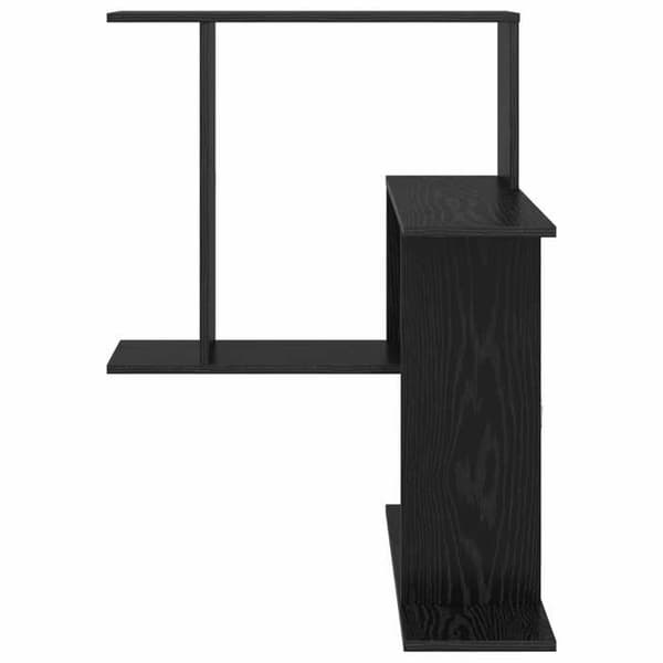 Maison Exclusive - Væghylde Sort eg 67 x 67 x 87 cm Ingeniørtræ