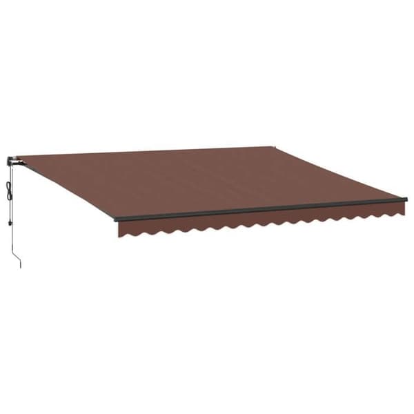 Maison Exclusive - Automatisk infällbar markis brun 450x350 cm
