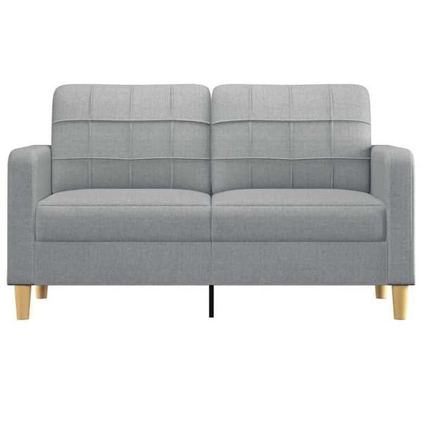 Maison Exclusive - Vaaleanharmaa 2-paikkainen sohva 140 cm Kangas