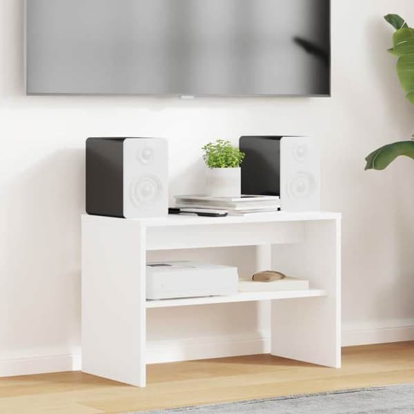 Maison Exclusive - TV-möbel 60 x 30 x 40 cm Vit Ingenjörsträ