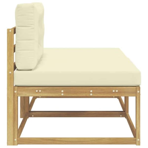 Maison Exclusive - 2-delad Utomhus Pouf i Polyester Vit
