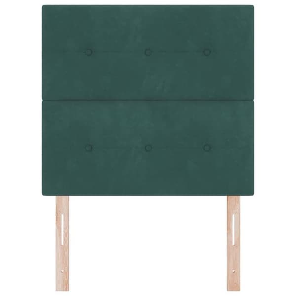 Maison Exclusive - Mörkgrön sänggavel 80 cm Sammet